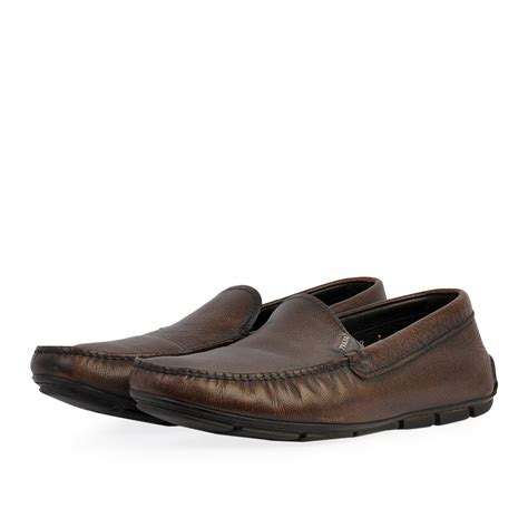 prada men slide|Prada men's moccasins.